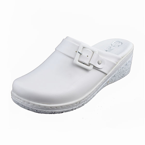 Sabot pour femme compense 080 blanc  .....    sabots femme Maroc